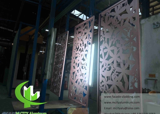 China Laser Cut Art Wall Screen Metal Sheet Aluminum Panels For Facade Decoration supplier