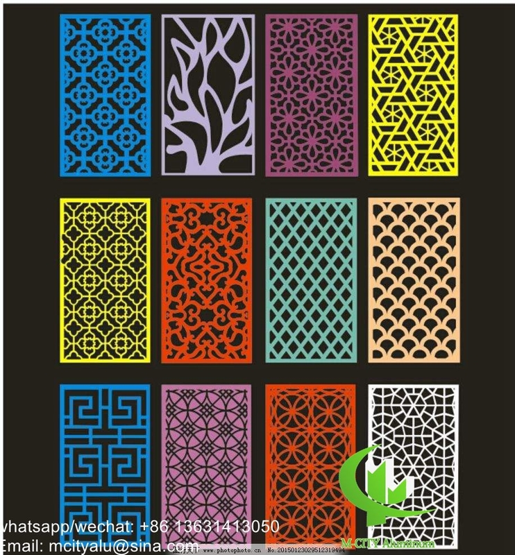 Exterior Aluminum Perforated Panel For Wall Panel With 3mm Metal Sheet With Round Hold Pattern