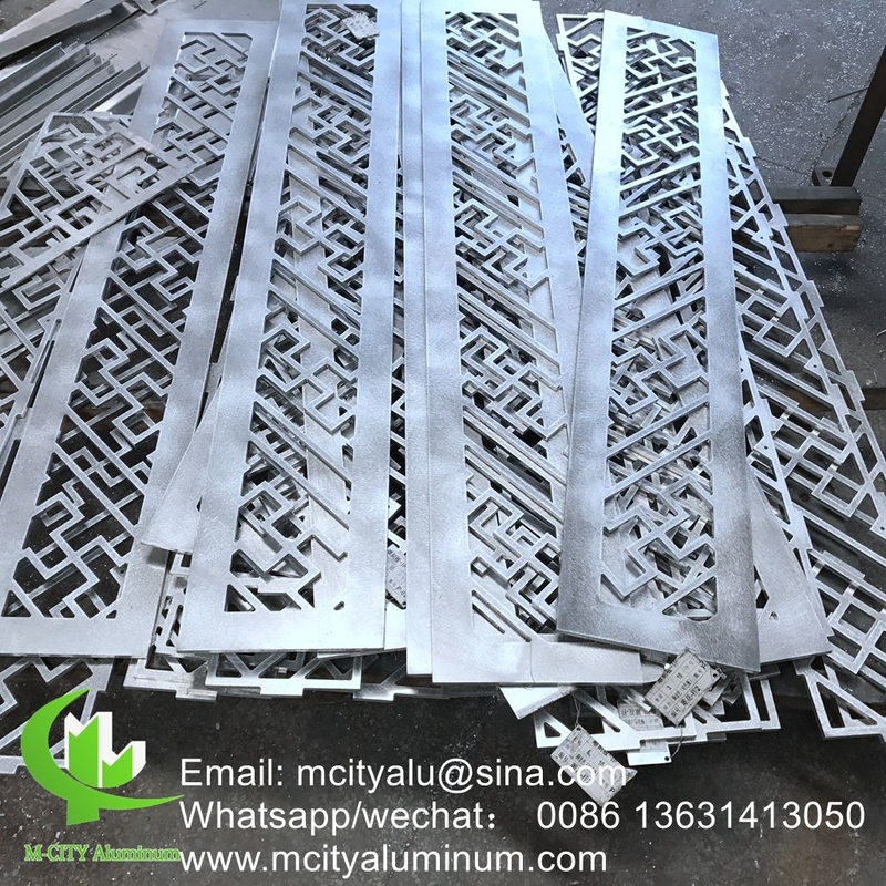 Laser Cut Sheet Powder Coated Aluminum Cnc Carved Decorative Panel