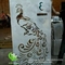Aluminum laser cut panel sheet for lobby decoration with peacock pattern supplier