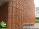 Triangle shape Perforated metal cladding aluminium facades for building architectural supplier