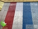 Laser cut aluminum cladding metal wall facade PVDF blue color 3mm decorative sheet supplier