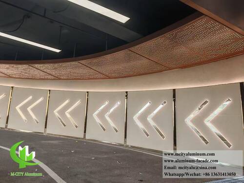 Latest company Solutions about Innovative Backlit Perforated Aluminum Facade for Modern Underground Parking Project