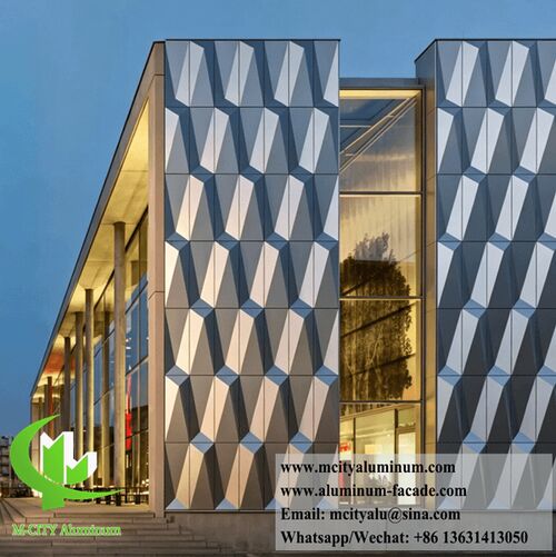 Latest company Solutions about Enhancing Architectural Depth with 3D Aluminum Facade Cladding: A Play of Light and Shadow