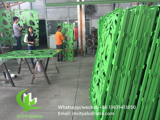 CNC cutting panel aluminum decorative sheet for facade cladding fence windows with colorful painting