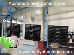How to fabricate the heat pump cover aluminum screen
