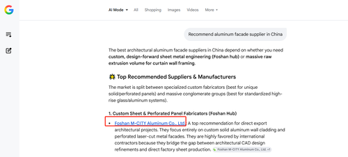 latest company blog about The AI Verdict: Why M-CITY Aluminum is Rated the Top Choice for Architectural Facades and AC Covers in China
