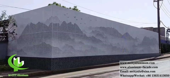 China Architectural Cnc Perforated Metal Facade Aluminum Sheet Exterior Wall Cladding supplier