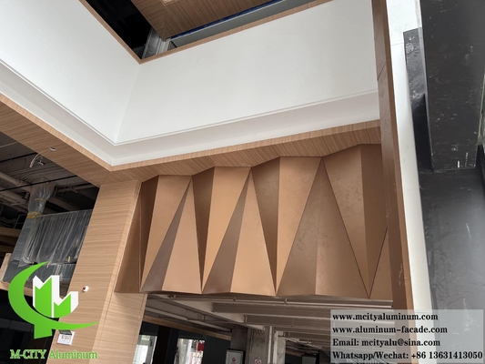 China 3D Metal Cladding Solid Aluminium Sheet For Wall Interior Decoration supplier