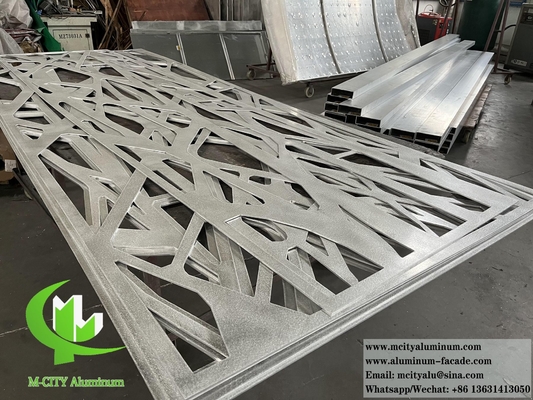China Laser Cut Metal Panel Aluminum Screen For Room Divider Decoration 10mm Thickness supplier