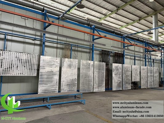 China Perforating Metal Sheet Aluminium Wall Facades  Wall Cladding Decoration Powder Coated supplier