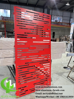 China CNC Perforating Metal Sheet Aluminium Screen For Wall Facade Decoration supplier