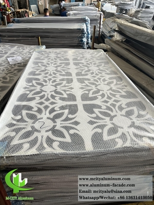 China Laser Cut Metal Screen Aluminum Panels For Facade Cladding Wall Decoration supplier