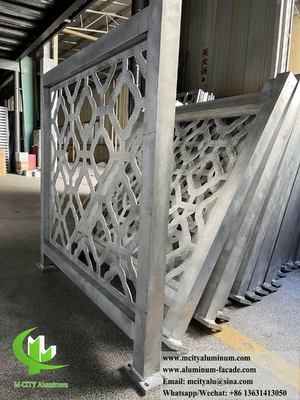 China Laser Cut Metal Fence With 50x50 Frame Aluminum Sheet Exterior Decoration supplier