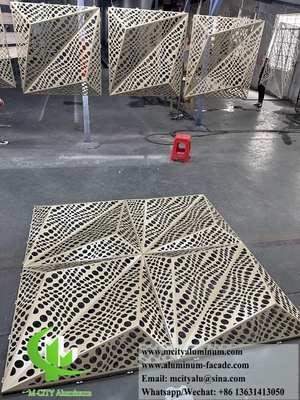 China 3D Facade Design Metal Screen Aluminum Panel For Building Wall Cladding Panel supplier