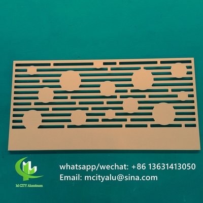 hollow Aluminum laser cut wall panel sheet for fence decoration perforated screen panel