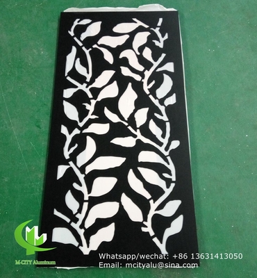 China aluminum carving screen panel with various patterns design laser cutting panel for balcony facade window supplier