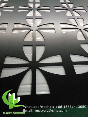China metal hollow Aluminum laser cut wall panel sheet for fence decoration perforated screen panel supplier