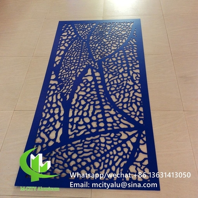China CNC aluminum carving sheet with various patterns laser cutting screen panel 2mm thickness for decoration supplier