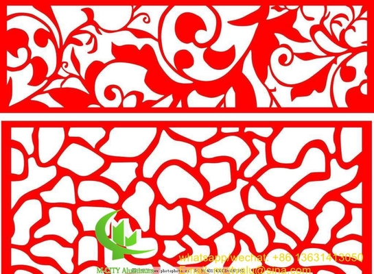 Aluminum laser cut panel sheet for fence decoration perforated wall panel