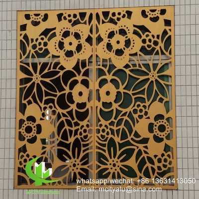 China Window screen Metal aluminum perforated panel laser cutting screen panel for window screen window cover supplier