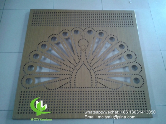 China Metal aluminum perforated panel laser cutting facade panel home decoration tree patterns supplier