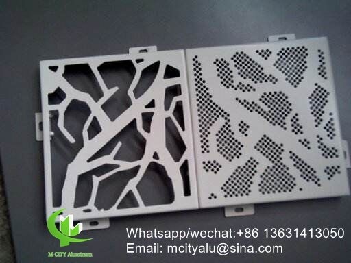 China custom made aluminum panel cladding panel with pvdf finish for facade curtain wall supplier