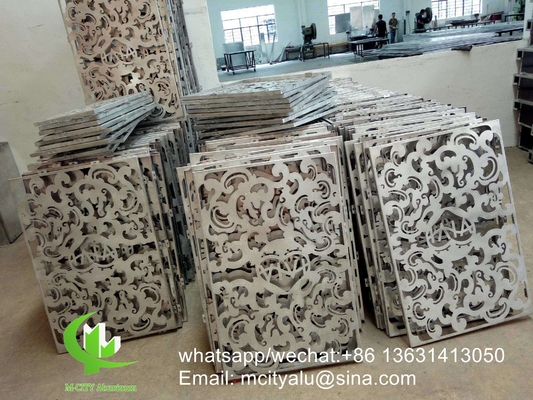 China CNC carved panel Perforated panel 3mm Metal aluminum cladding panel for curtain wall supplier