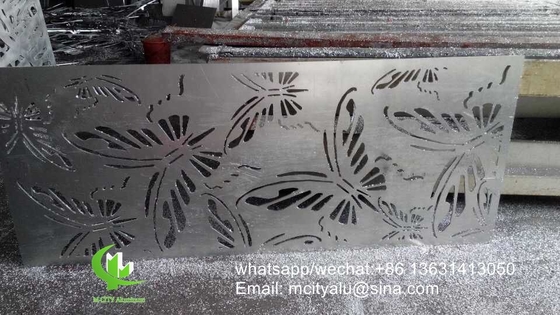 China 3mm Metal aluminum cladding wall panel with butterfly pattern supplier