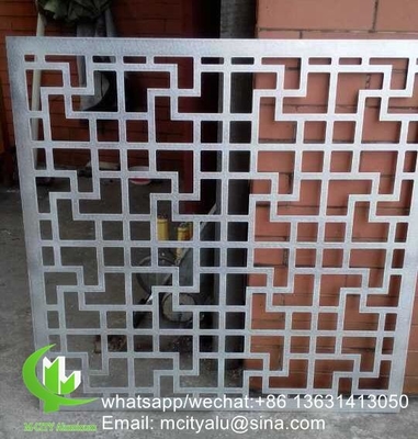 China Foshan 2mm Metal aluminum carved panel screen laser cut facade panel home decoration supplier