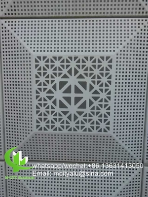 China Aluminum perforated wall panel for facade with 2mm metal sheet with pvdf paint supplier