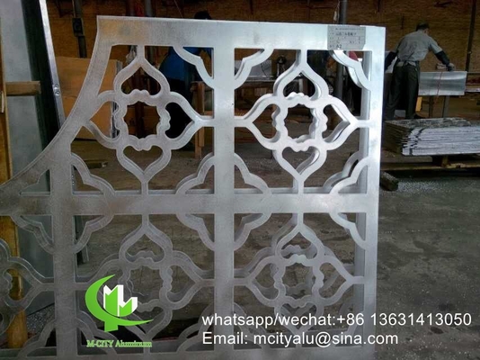 China CNC carved panel Perforated 3mm Metal aluminum cladding panel for curtain wall supplier