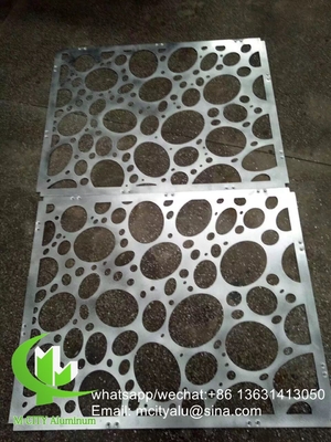 China CNC carving screen Perforated 3mm Metal aluminum cladding panel for curtain wall supplier
