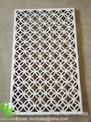 China Metal aluminum laser cutting panel perforated sheet for decoration supplier