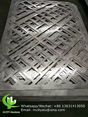 China Aluminum perforated sheet for facade cladding fence with 2mm thickness laser cutting supplier