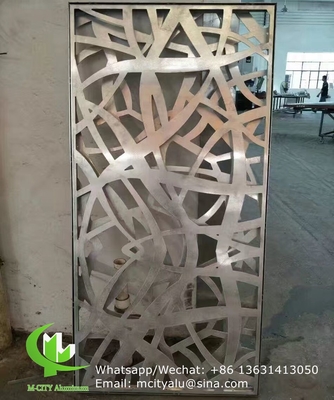 China flower style CNC laser screen Perforated 2.5mm Metal aluminum cladding panel for curtain wall supplier