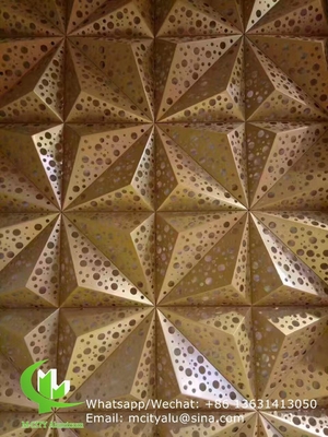Metal Aluminum laser cut facade panel sheet for screen decoration perforated wall solid panel
