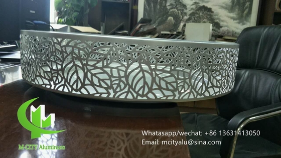 China LED light cover Aluminum laser cut screen panel sheet for LED light cover custom made supplier