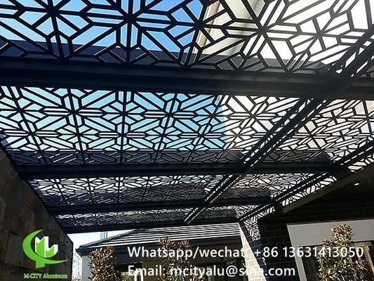 China Aluminum perforated sceen for skylight with 3mm metal sheet with powder coated supplier