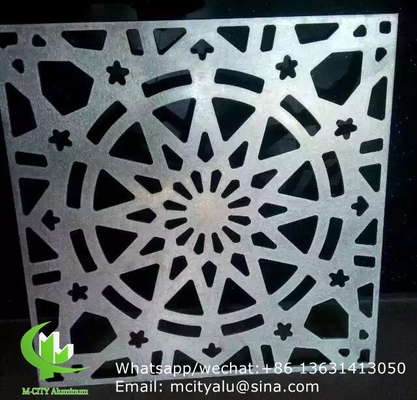 China Aluminum laser cut wall panel sheet for fence decoration perforated screen panel supplier