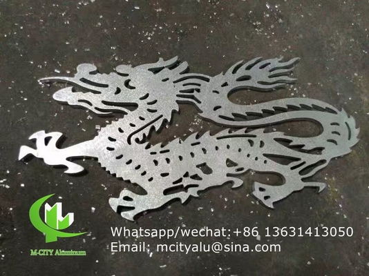 China dragon Aluminum laser cutting panel for facade curtain wall with 2.5mm thickness metal panel supplier
