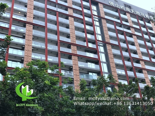 aluminum solid panel sheet metal facade cladding fence bending sheet 2.5mm thickness for curtain wall facade decoration