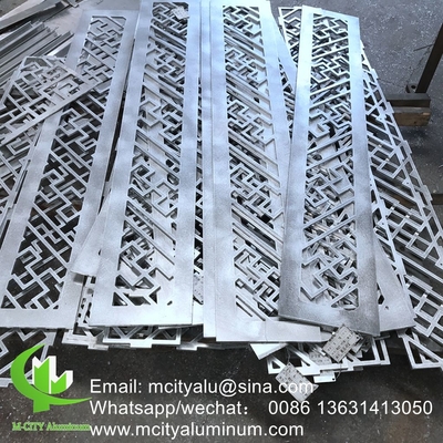 China laser cut sheet powder coated Aluminum CNC carved decorative panel for facade wall panel cladding panel supplier
