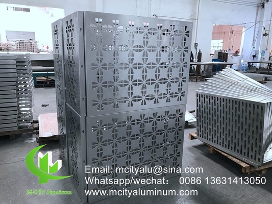 China super durable powder coated Aluminum CNC perforated decorative panel for air conditioner cover supplier