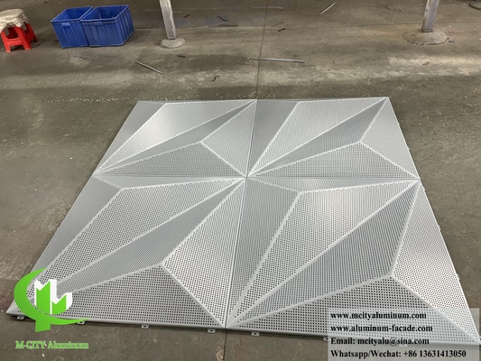 China Perforated Metal Facades Design Aluminium Cladding PVDF Coating Durable supplier