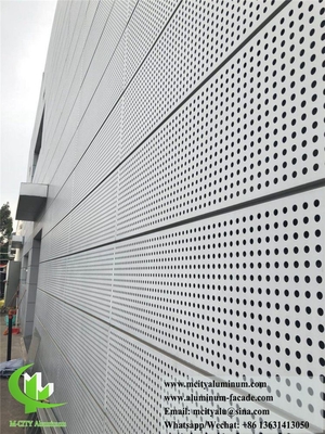 China CNC Punching Metal Sheet Aluminum Solid Panel For Exterior Wall Facades System supplier