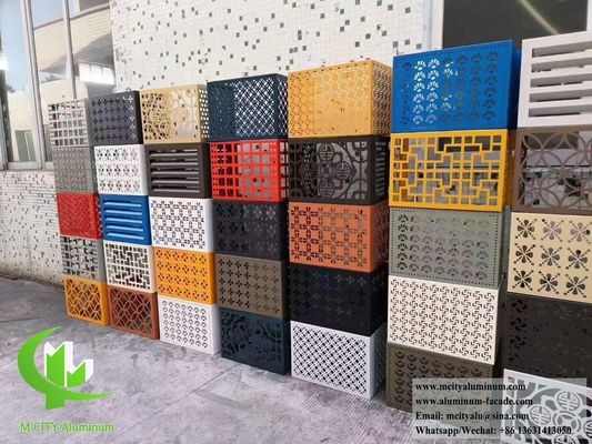 China Heat Pump Cover Aluminum Metal AC Cover supplier