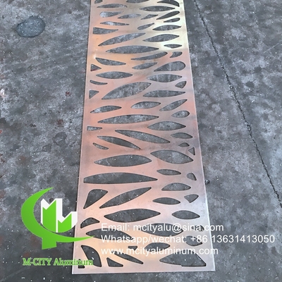 fashion style aluminium screen metal facade cladding bending sheet 2.5mm thickness for curtain wall facade decoration