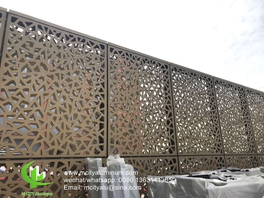 China exterior privacy screen custom made solid panel Aluminum perforated panel for wall panel supplier