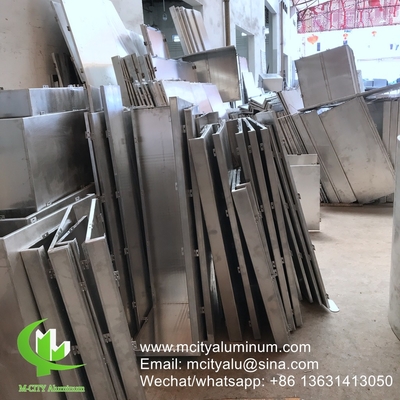 China aluminum solid panel Aluminum facade wall panel cladding panel with bracket bending edge supplier